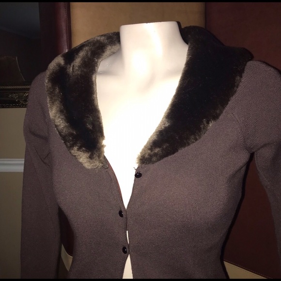 LOFT Sweaters - Ann Taylor Loft petite brown cardigan